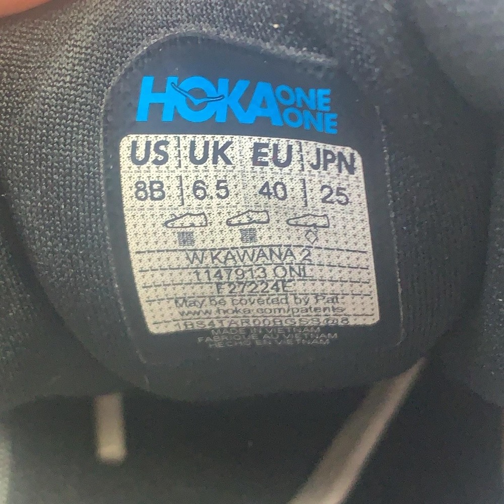 Hoka One One Kawana 2 Shoes Womens Size 8 Black Mesh Running Sneakers 1147913 - Picture 12 of 15